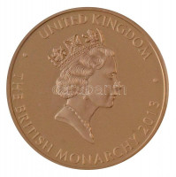 Nagy-Britannia 2013. 'Egyesült Királyság - A Brit Monarchia / Prince Vilmos, Cambridge hercege szül.: 21/06/1982' aranyozott fém emlékérem T:PPGreat Britain 2013. 'United Kingdom - The British Monarchy / Prince William Duke of Cambridge