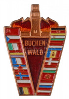 NDK 1958. 'Buchenwald' részben zománcozott és festett fém jelvény (43x29mm) T:1GDR 1958. 'Buchenwald' partially enamelled and painted metal badge (43x29mm) C:UNC
