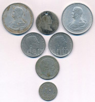 Vegyes: Ausztria 1832. 20kr Ag 'I. Ferenc' lyukasztott + Magyarország 1943. 5P Al 'Horthy' (2x) + Magyarország 1967. 5Ft Cu-Ni 'Kossuth' + Oszmán Birodalom 1911. (1327//3) 20p Cu-Ni 'Reshat' + Románia 1943-1944. 100L Ni 'I. Mihály' (2x)