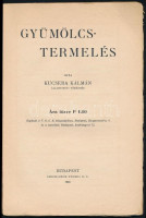 Kucsera Kálmán: Gyümölcstermelés. V.O.G.E. Könyvtár 11. sz. Kiadja: Magyar Keresztényszociális Vasutasok Országos Gazdasági Egyesülete. Bp.,1933, Stephaneum. Kiadói papírkötésben, szakadt gerinccel.