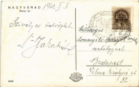 1942 Nagyvárad, Oradea; Bémer tér, Egyesült Bank, Dreher-Haggenmacher Söröző, Havas és Grünfeld, Simon István, Friedmann Hermann, Hollós Pál, Markovits, Nagy Sándor üzlete, villamos, híd, Városháza / square, bank, beer hall, inn,