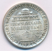 Amerikai Egyesült Államok 1951. 1/2$ Ag 'Booker T. Washington' T:1- USA 1951. 1/2 Dollar Ag 'Booker T. Washington' C:AU Krause KM#198