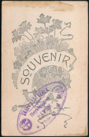 cca 1898 Pápa, Skoff testvérek fényképtermében készült, keményhátú vintage fotó, 10,6x6,8 cm