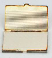Ezüst névjegykártya tartó. Jelzett. 9,5x6 cm 56 g