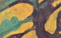 Brach (?) '90 jelzéssel: Csontváry magányos cédrusa. Olaj, farost, 55,5x39,5 cm