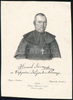 Horváth János (1769-1835)  püspök litografált képe. 15x20 cm
