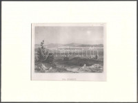 Der Piraeus (Pireusz). Acélmetszet, papír, kissé foltos, paszpartuban, 11x16,5 cm