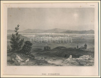 Der Piraeus (Pireusz). Acélmetszet, papír, kissé foltos, paszpartuban, 11x16,5 cm