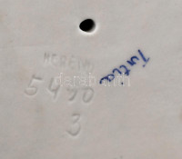 Herendi táncoló juhász, kézzel festett, hibátlan, jelzett, m: 30 cm