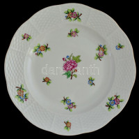 Herendi Eton mintás mélytányér, kézzel festett, jelzett, apró kopásokkal, d: 22,5 cm