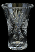 Ólomkristály váza. Hibátlan. m:26 cm, d: 19 cm