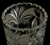 Kristály váza. Hibátlan m: 20 cm