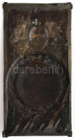 1929 Német szabadkőműves plakett. Fém dombormű. 13x25 cm