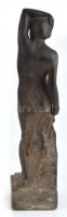 Jankó János (1909-1988): Akt. Kerámia szobor. Jelzett, apró hibákkal. 46 cm