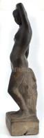 Jankó János (1909-1988): Akt. Kerámia szobor. Jelzett, apró hibákkal. 46 cm