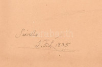 Üvegezett, kopott, kissé sérült fa keretben Seville jelzésű nyomat. Keret belső méret. 48,4x38,2 cm. Látható méret: 40,5x30,5 cm
