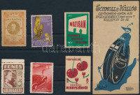 Számolócédula, 4 levélzáró + 2 gyufacimke
