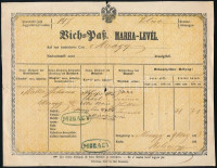 1858 Morágy Tolna vármegye magyar és német nyelvű marhalevél