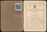 1902 Regno d'Italia passaporto per L'Estero / Italian passport / olasz útlevél