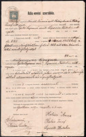 1909 Adás-vevési szerződés Garta (Kapuvár) helységből