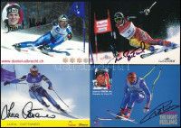 8 db sielő, sifutó sportoló aláírásai / autograph signatures of skier champions