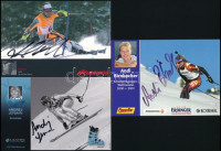 8 db sielő, sifutó sportoló aláírásai / autograph signatures of skier champions