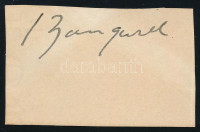 Israel Zangwill (1864-1926) cionista író aláírása kivágáson / Zionist writer autograph signature