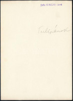 cca 1934 Kinszki Imre (1901-1945) budapesti fotóművész pecséttel jelzett vintage fotóművészeti alkotása (Tulipánok), 18x13 cm