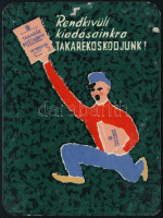 1957 Takarékbetétkönyv kártyanaptár
