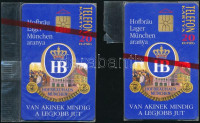 1995 HB sör 2 db használatlan, sorszámozott telefonkártya, bontatlan csomagolásban. Csak 4000 pld!