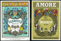 5 db Vermouth italcímke