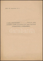 1942 Zsidótörvény gépelt minisztériumi leirata 18p. Törvénytervezet.