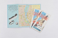 cca 1970 össz. 3 db Balaton térkép és prospektus: A Balaton kulcsa, Siótour, Balaton, Bp. és Magyarország térképpel  + 2 db Balaton Camping prospektus, cirill betűs