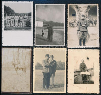 cca 1914-1945 10 db fotó katonákról, 8×5,5 cm