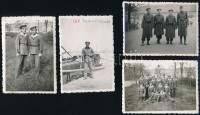 cca 1920-1930 Magyar királyi folyamőrök, 4db fotó, 9×6 cm