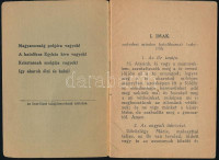 1943 Bp., Imafüzet a magyar katolikus katonák számára, összeáll.: Dr. Czapik Gyula, 48p