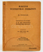 1936 Bp., Magyar Statisztikai Zsebkönyv IV. évfolyam, szerk.: vitéz Mike Gyula dr., 234p