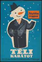 Villamosplakát: Idejében vegyen téli kabátot, 24×16,5 cm