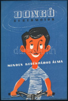 Villamosplakát: Dongó segédmotor, minden kerékpáros álma, 24×16,5 cm