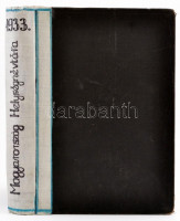 Magyarország helységnévtára 1933. Szerk.: M. Kir. Központi Statisztikai Hivatal. Bp., 1933, Hornyánszky. Későbbi félvászon kötésben, kopott, foltos borítóval, sérült gerinccel, javított kötéssel, de belül jó állapotban.