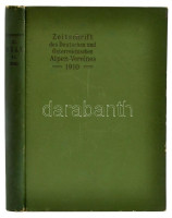 1910 Zeitschrift des Deutschen und Österreichisen Alpenvereins. XXXXI. évf. 1910. évfolyam. Szerk.: Heinrich Hess. München, 1910, Verlag des Deutschen und Österreichisen Alpenvereins, VIII+318 p. Gazdag egészoldalas és szövegközti