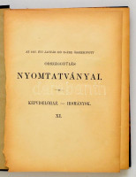 1928 Az 1927. évi január hó 25. összehívott Országgyűlés Képviselőházának Irományai. XI. kötet. Bp.,1928, Pesti Könyvnyomda Rt., X+500 p. Átkötött félvászon-kötés.