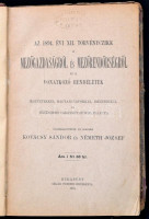 Az 1894: XII. törvényczikk a mezőgazdaságról és a  mezőrendőrségről és a vonatkozó rendeletek. Jegyzetekkel, magyarázatokkal, idézéetekke és betüsoros tárgymutatóval ellátva.  Bp.,1894, Kilián Frigyes 234+6p. + kihajtható