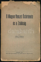 Pálfi Károly: A magyar nemzet őstörténete és a zsidóság. Bp., 1933, Máté Ernő könyvnyomda. Kiadói papír kötésben, borító eleje leszakadt.