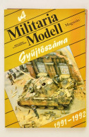 1991-1992 A Militaria Modell Magazin gyűjtőszáma. Bp., Magor. Papírkötés. Rossz állapotban! Számos kijáró oldallal, számos hiányzó oldallal (1. szám 4-9. oldalak között, 2. szám 22-27.  oldalak között, 3. szám címlap-7.