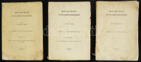 Fettich Nándor: Magyar stílus az iparművészetben. I-III. kötet. Bp., 1943-1947, k.n. Kiadói papírkötésben, borító foltos, szakadozott.