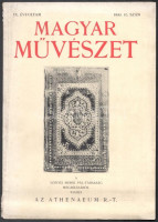 1933 Magyar Művészet IX. évf. 2. és 10 számok. Papírkötésben, kis szakadásokkal a borítón.