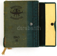 Erdészeti zsebnaptár az 1943. évre. II. Szerk.: Dr. Ing. Mihályi Zoltán. XXIX. évf. Bp., 1943, Országos Erdészeti Egyesület. Kiadói egészvászon kötésben, patenttal