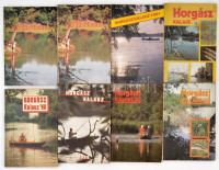 1984-1997 Horgászakalauz 14 kötete. (1984, 1986-1997) Bp., Népszava-Magyar Országos Horgász Szövetség. Kiadói papírkötés, változó állapotban, egy-két kopott borítóval, egy ismétlődéssel, de alapvetően jó állapotban.