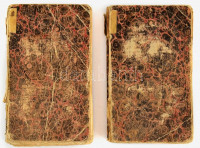 August Lafontaine: Herrmann Lange I-II. köt. Berlin, 1800,[Johann Daniel Sander], 2+1 (címkép) t.+1 (díszcímlap) t.+345 p.; 1 (címkép) t.+1 (díszcímlap) t.+325 p. Német nyelven. Kiadói papírkötés, megviselt állapotban, szakadozott,